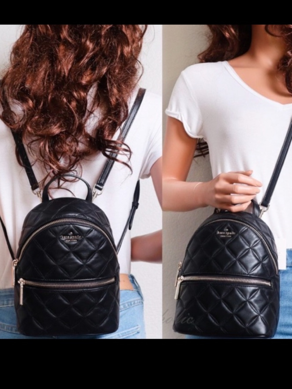 USED ONCE!LIKE BRAND NEW! KATE SPADE NEW YORK NATALIA MINI CONVERTIBLE BACKPACK